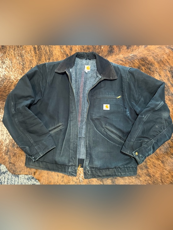 Carhartt Other - Vintage Carhartt Detroit Jacket J001 Black Made in USA Union Made Men's L 25th